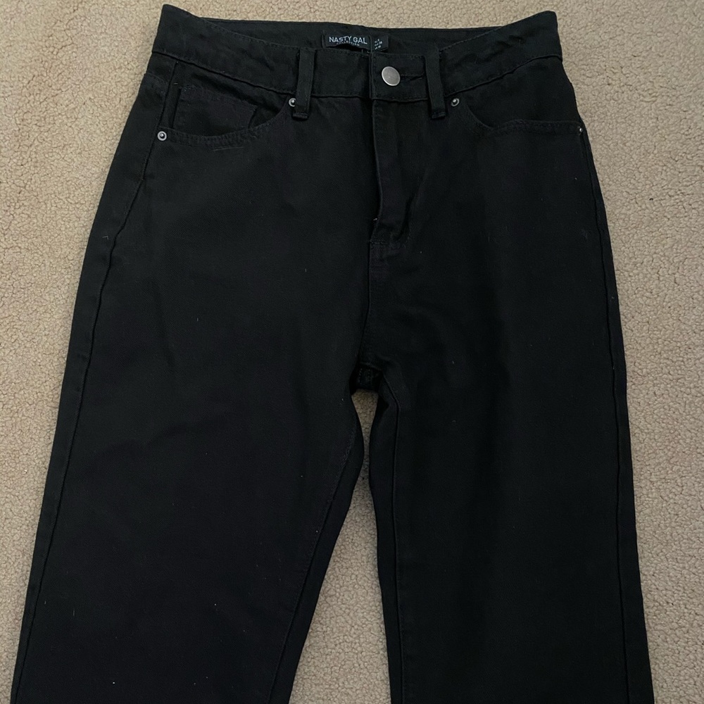 Nasty Gal black girlfriend jeans